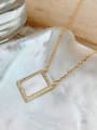 thumb 925 Sterling Silver Shell Geometric Vintage Necklace 0