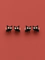 thumb 925 Sterling Silver Enamel Cat Trend Stud Earring 0