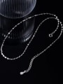 thumb 925 Sterling Silver Round Minimalist Twisted Serpentine Chain 0