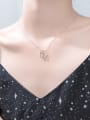 thumb 925 Sterling Silver  Minimalist Cute  Cat Moon  Necklace 3