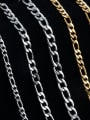 thumb Stainless steel Geometric Hip Hop Hollow Chain Necklace 4