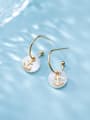 thumb 925 Sterling Silver Shell  Anchor Trend Hook Earring 2