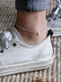 thumb 925 Sterling Silver  Minimalist  Round   Anklet 1