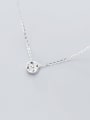 thumb 925 Sterling Silver Cubic Zirconia Simple geometric flower pendant Necklace 1