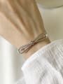 thumb 925 Sterling Silver Bowknot Trend Cuff Bangle 0