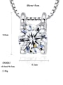 thumb 925 Sterling Silver  Fashion Simple Micro Inlay 3A Zircon Necklace 3