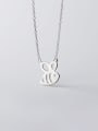 thumb 925 Sterling Silver Minimalist hollow bee pendant Necklace 3