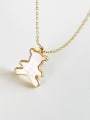 thumb 925 Sterling Silver Shell Bear Minimalist Necklace 0