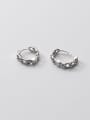 thumb 925 Sterling Silver Hollow Geometric Vintage Clip Earring 2