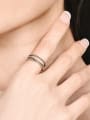 thumb 925 Sterling Silver Twist Geometric Vintage Stackable Ring 1