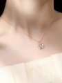 thumb 925 Sterling Silver Moissanite Butterfly Dainty Necklace 1