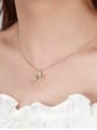 thumb 925 Sterling Silver Cubic Zirconia Butterfly Minimalist Necklace 1