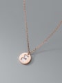 thumb 925 Sterling Silver Shell Round Minimalist Necklace 1