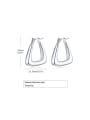 thumb Stainless steel Geometric Minimalist Huggie Earring 2