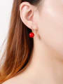 thumb Stainless Steel Imitation Pearl Multi Color Round Minimalist Hook Earring 1