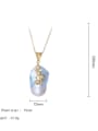 thumb Brass Freshwater Pearl Irregular Vintage Necklace(No Chain) 2