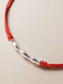 thumb 925 Sterling Silver Geometric Minimalist Handmade Weave Bracelet 3