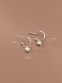 thumb 925 Sterling Silver Heart Minimalist Drop Earring 2
