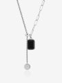 thumb 925 Sterling Silver Geometric Vintage Tassel Necklace 0