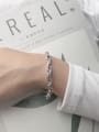 thumb Vintage Sterling Silver With Simple Retro Hollow Chain Bracelets 1