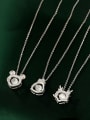 thumb 925 Sterling Silver Cubic Zirconia Zodiac Trend Necklace 2
