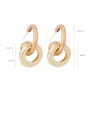 thumb Brass Round Minimalist Drop Earring 1