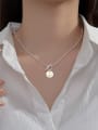 thumb 925 Sterling Silver Smiley Minimalist Beaded  Chain Necklace 1
