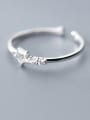 thumb 925 Sterling Silver Hollow Star Minimalist Band Ring 2