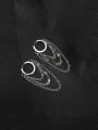 thumb Stainless steel Tassel Minimalist Huggie Earring 0