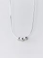 thumb 925 Sterling Silver Face Minimalist Necklace 3