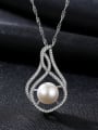 thumb 925 Sterling Silver  Fashion irregular Pearl Freshwater Pearl Necklace 1