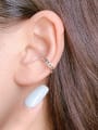 thumb 925 Sterling Silver Cubic Zirconia Geometric Vintage Stud Earring 1