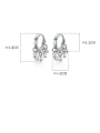 thumb 925 Sterling Silver Cubic Zirconia Round Minimalist Huggie Earring 3
