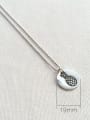thumb 925 Sterling Silver Round pineapple Artisan Initials Necklace 1