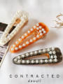 thumb Cellulose Acetate Alloy Ethnic Water Drop  Imitation Pearl Hair Barrette 2