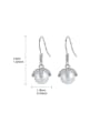 thumb Brass Imitation Pearl Geometric Luxury Hook Earring 2