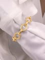thumb Stainless steel Hollow Geometric Chain Minimalist Link Bracelet 1