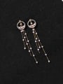 thumb Alloy With Gold Plated Fashion Round Threader Earrings 0