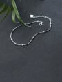 thumb 925 Sterling Silver Round Minimalist  Bead Anklet 1