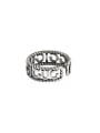 thumb 925 Sterling Silver  Vintage Twisted English double layer Stackable Ring 0