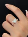 thumb 925 Sterling Silver Butterfly Minimalist Band Ring 1