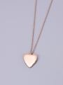 thumb Titanium Enamel Heart Minimalist pendant Necklace 2