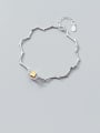 thumb 925 Sterling Silver Yellow Crystal  Minimalist Personality branch  Bracelet 0