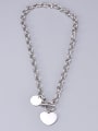 thumb Titanium Heart Vintage Hollow  Chain  Necklace 2