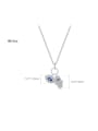 thumb 925 Sterling Silver Cubic Zirconia Evil Eye Minimalist Necklace 4
