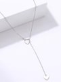 thumb Titanium Steel Heart Minimalist Lariat Necklace 4