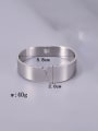 thumb Titanium Steel Geometric Minimalist Band Bangle 1