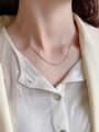 thumb 925 Sterling Silver Irregular Vintage Chain Necklace 3