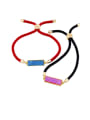 thumb Red rope Geometric Minimalist Adjustable Bracelet 0