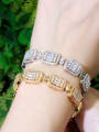 thumb Brass Cubic Zirconia Geometric Luxury Bracelet 2